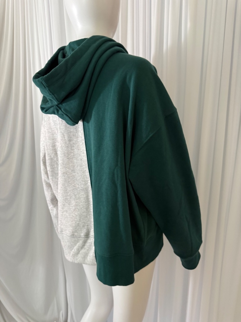 Tommy Hilfiger Sport Colorblock Hoodie Sweatshirt Green Gray XL NWOT - Picture 5 of 16